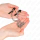  PINZAS PARA PEZONES CON DOBLE CADENA GRUESA PLATEADO 20/23 CM - KINK 