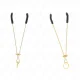  PINZAS PARA PEZONES FINA DORADO 7 CM - KINK 