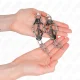  PINZAS PARA PEZONES ESTILO JAPONÉS CON CADENAS PLATEADO - KINK 