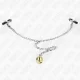  PINZAS PARA PEZONES CON CAMPANA DORADO Y CADENA 30 CM - KINK 