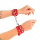  MUÑEQUERAS CON DOBLE LÍNEA DE TACHUELAS AJUSTABLE ROJO - KINK 