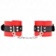  MUÑEQUERAS ROJO CON CORREA NEGRO AJUSTABLE 1728 CM X 6 CM - KINK 