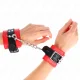  MUÑEQUERAS ROJO CON CORREA NEGRO AJUSTABLE 1728 CM X 6 CM - KINK 