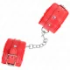  MUÑEQUERAS FORRADAS PREMIUM ROJO CON CORREA ROJO AJUSTABLE 1729 CM X 6 CM - KINK 