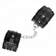  MUÑEQUERAS FORRADAS PREMIUM NEGRO CON CORREA NEGRO AJUSTABLE 1729 CM X 6 CM - KINK 