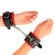  MUÑEQUERAS FORRADAS PREMIUM ROJO CON CORREA NEGRO AJUSTABLE 1729 CM X 6 CM - KINK 