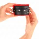  MUÑEQUERAS FORRADAS PREMIUM ROJO CON CORREA NEGRO AJUSTABLE 1729 CM X 6 CM - KINK 