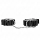  MUÑEQUERAS FINAS EN FORMA DE BISAGRA NEGRO AJUSTABLE 1622 CM X 3.5 CM - KINK 