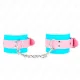  MUÑEQUERAS CHIC AZUL / ROSA AJUSTABLE 1628 CM X 5 CM - KINK 