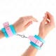  MUÑEQUERAS CHIC AZUL / ROSA AJUSTABLE 1628 CM X 5 CM - KINK 