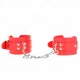  MUÑEQUERAS SENCILLAS ROJO AJUSTABLE 2023 CM X 5.5 CM - KINK 