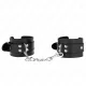  MUÑEQUERAS SENCILLAS NEGRO AJUSTABLE 2023 CM X 5.5 CM - KINK 