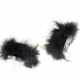  ESPOSAS DE PLUMAS NEGRO CON CADENA DORADA MODELO 2 - KINK 