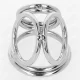  ANILLO PENE TRIPLE METAL CROMADO 3.8 CM A 5 CM MODELO 1 - KINK 