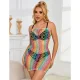 VESTIDO DE REJILLA HOMBROS DESCUBIERTOS ARCOIRIS TALLA ÚNICA - SUBBLIME  952365