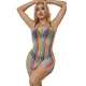 VESTIDO DE REJILLA SIN MANGAS CON HOMBROS DESCUBIERTOS ARCOIRIS TALLA ÚNICA - SUBBLIME  952457