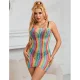 VESTIDO DE REJILLA SIN MANGAS CON HOMBROS DESCUBIERTOS ARCOIRIS TALLA ÚNICA - SUBBLIME  952457