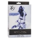 NOCTURNAL CONECTOR HOG TIE CUERO AJUSTABLE NEGRO - CALEXOTICS 