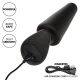 ROCK BOTTOM PLUG ANAL CÓNICO 10 VIBRACIONES SILICONA NEGRO - CALEXOTICS 