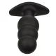  ROCK BOTTOM PLUG ANAL CON CUENTAS 10 VIBRACIONES SILICONA NEGRO - CALEXOTICS 
