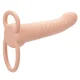  MAXX DOBLE PENETRADOR ACANALADO 10 VIBRACIONES NATURAL - CALEXOTICS 