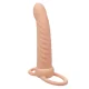  MAXX DOBLE PENETRADOR ACANALADO 10 VIBRACIONES NATURAL - CALEXOTICS 
