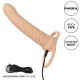  MAXX DOBLE PENETRADOR ACANALADO 10 VIBRACIONES NATURAL - CALEXOTICS 