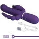  CAMMY TRIPLE VIBRADOR MULTIFUNCIÓN 4 EN 1 MORADO - PRETTY LOVE 