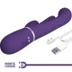  SHANIA TRIPLE VIBRADOR RABBIT MULTIFUNCIÓN MORADO - PRETTY LOVE 