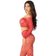  CROP TOP + MEDIAS ROJO TALLA ÚNICA - LEG AVENUE 