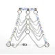 ARNÉS DE PECHO CON ANILLOS Y CADENAS PLATA TALLA ÚNICA - SUBBLIME  953737