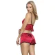 SET 3 PIEZAS ENCAJE Y SATEN ROJO S/M - SUBBLIME  953898