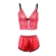 SET 3 PIEZAS ENCAJE Y SATEN ROJO S/M - SUBBLIME  953898