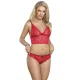 SET 3 PIEZAS ENCAJE Y SATEN ROJO L/XL - SUBBLIME  953904