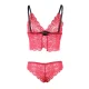 SET 3 PIEZAS ENCAJE Y SATEN ROJO L/XL - SUBBLIME  953904