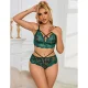 SUJETADOR + PANTIES ENCAJE VERDE S/M - SUBBLIME  954086