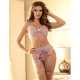SUJETADOR + PANTIES CON LIGUERO DISEÑO FLORAL AZUL S/M - SUBBLIME  954109