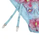 SUJETADOR + PANTIES CON LIGUERO DISEÑO FLORAL AZUL L/XL - SUBBLIME  954116