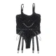 BODY CON CADENAS + LIGUEROS NEGRO S/M - SUBBLIME  954260