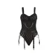 BODY CON CADENAS + LIGUEROS NEGRO L/XL - SUBBLIME  954277