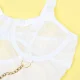 BODY CON CADENAS + LIGUEROS BLANCO S/M - SUBBLIME  954284
