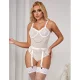 BODY CON CADENAS + LIGUEROS BLANCO S/M - SUBBLIME  954284