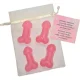  4 MINI JABONES PERFUMADOS FORMA PENE ROSA - DIABLO PICANTE 
