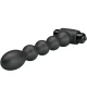  LYNN PLUG ANAL SILICONA 10 VIBRACIONES NEGRO - PRETTY LOVE 