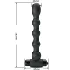  LYNN PLUG ANAL SILICONA 10 VIBRACIONES NEGRO - PRETTY LOVE 