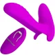  MASAJEADOR & VIBRADOR 12 VIBRACIONES CONTROL REMOTO MORADO - PRETTY LOVE 