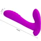  MASAJEADOR & VIBRADOR 12 VIBRACIONES CONTROL REMOTO MORADO - PRETTY LOVE 