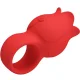  JAE VIBRADOR DE DEDO FORMA DE ROSA 10 VIBRACIONES ROJO - PRETTY LOVE 