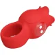  JAE VIBRADOR DE DEDO FORMA DE ROSA 10 VIBRACIONES ROJO - PRETTY LOVE 