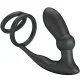  EMONI ANILLO PENE + PLUG ANAL 12 VIBRACIONES NEGRO - PRETTY LOVE 